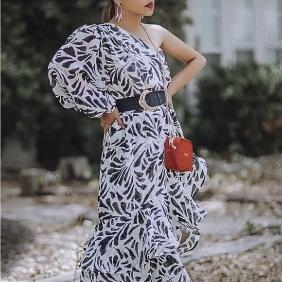 Alexis Dresses Alexis For Target Botanical One Shoulder Dress